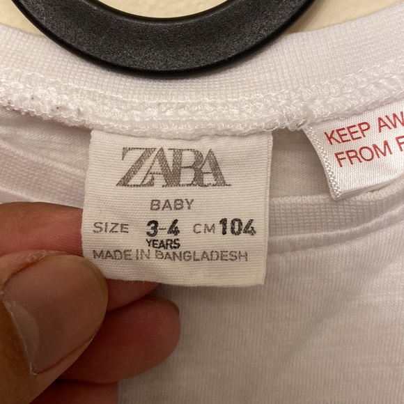 Kids Baby T-Shirt | Size 3-4T 104cm | Colour White - Picture 2 of 3